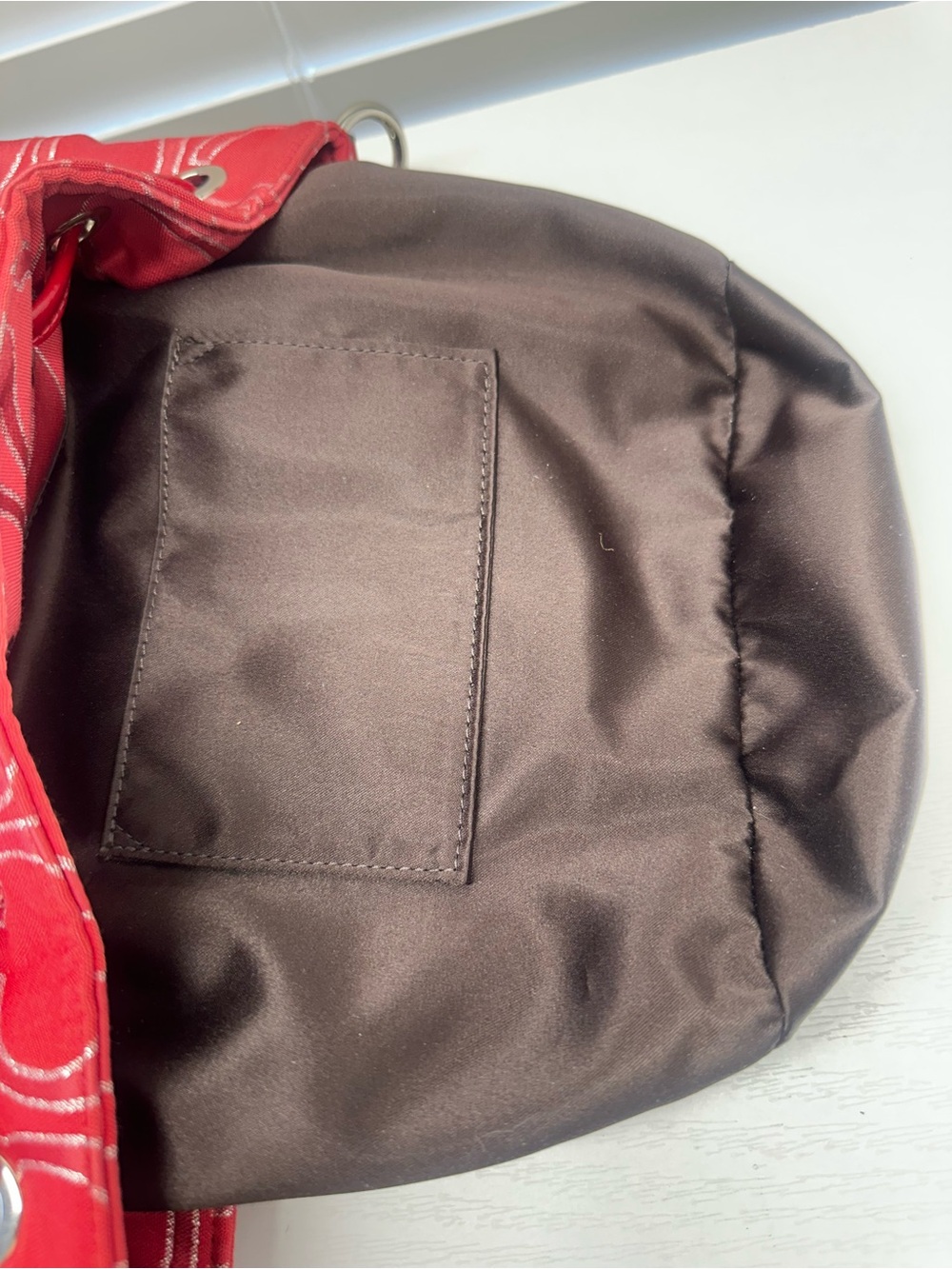 Coach Poppy Signature Lurex Cinch Bucket Bag - Picture 13 of 17